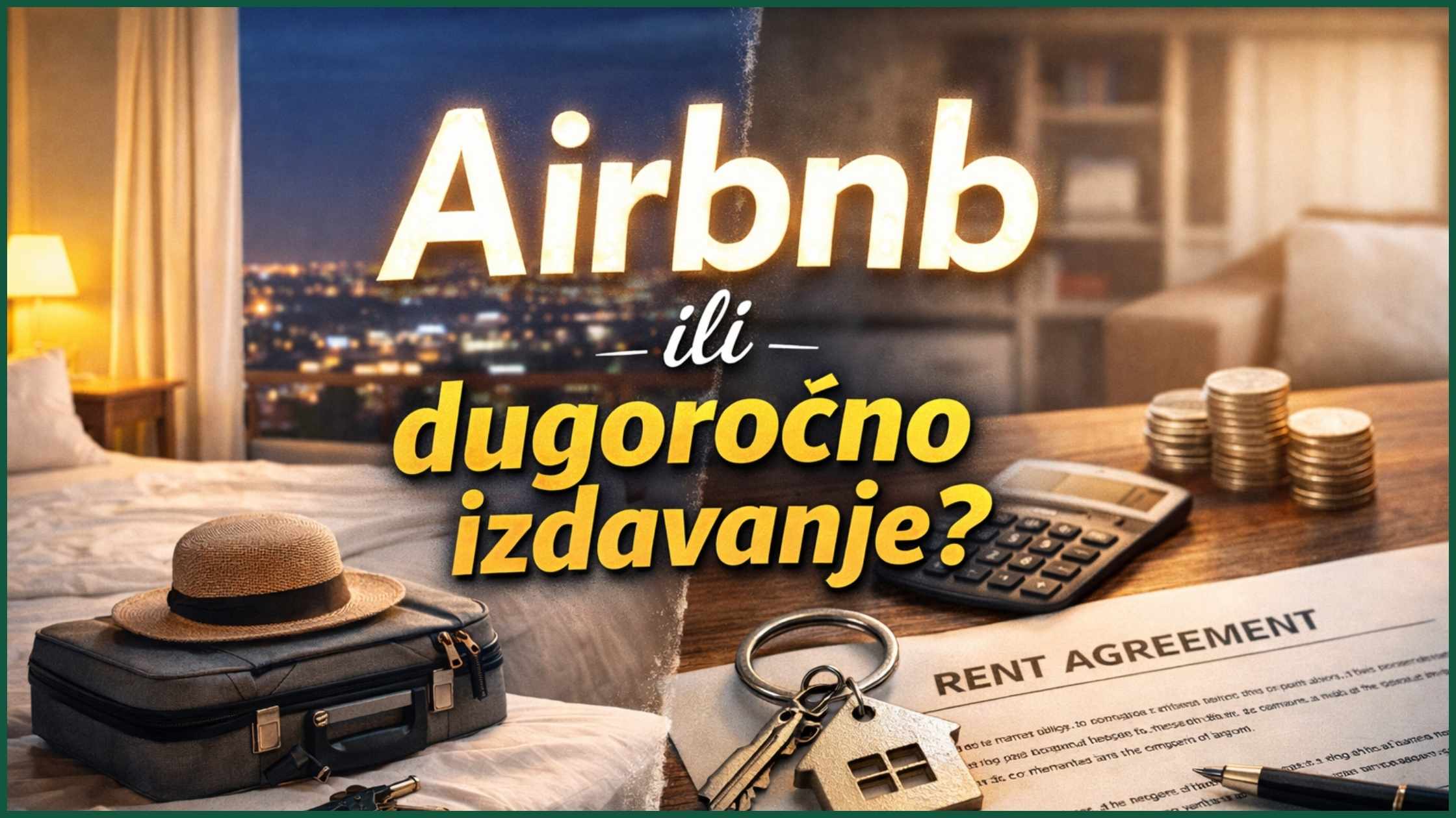 Airbnb ili dugorocno izdavanje stana primer lokacije Zemun i Batajnica